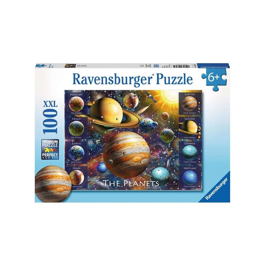 Puzzle planetas, 6 años+, 100 piezas, Ravensburger