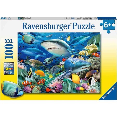 Puzzle requins, 6 ans et +, 100 pièces, Ravensburger