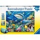 Puzzle Tiburones, 6 a&#241;os+, 100 piezas, Ravensburger