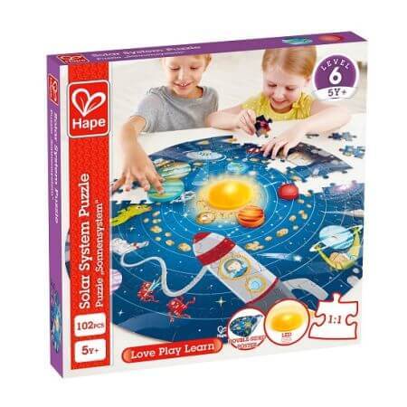 Puzzle Sonnensystem, +5 Jahre, Hape