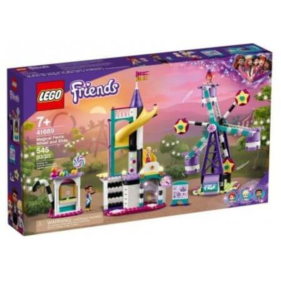 Lego Friends Rueda Mágica y Tobogán, +7 años, 41689, Lego