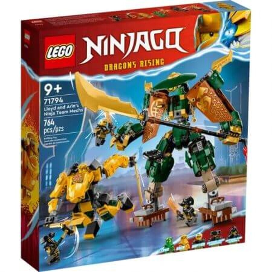 Los robots ninja de Lloyd y Arin Lego Ninjago, +9 años, 71794, Lego