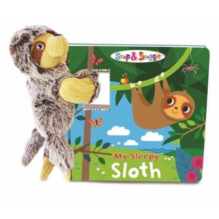 Peluche y folleto en inglés My sleepy sloth, 3 años+, Buddy &amp; Barney