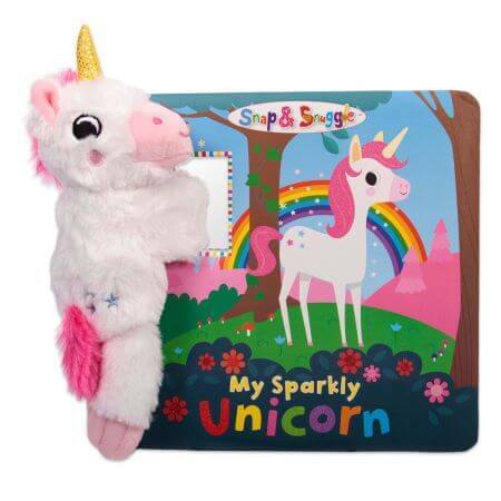 Peluche y librito en inglés My Shiny Unicorn, 3 años+, Buddy &amp; Barney