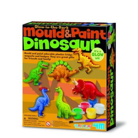 Creative Workshop Modellieren und Malen, ab 5 Jahren, Glow-in-the-Dark Dinosaurier