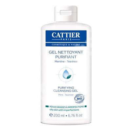 Gel purificante bio para pieles acneicas, 200 ml, Cattier