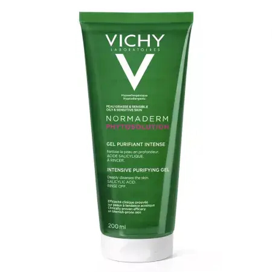 Vichy Normaderm Gel purificator pentru curățarea tenului, 200 ml