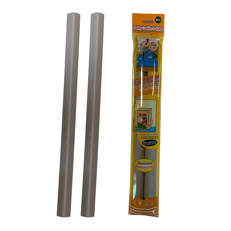 Banda din spuma pentru protectie mobilier, 40 cm, 2 bucati, Gri, Car Boy