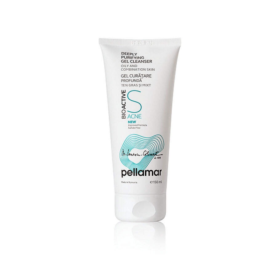 Purifying gel for oily and combination skin BioActive S Acne, 150 ml, Pellamar