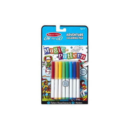 Livre de coloriage Motifs magiques - Aventures, +4 ans, Melissa&Doug