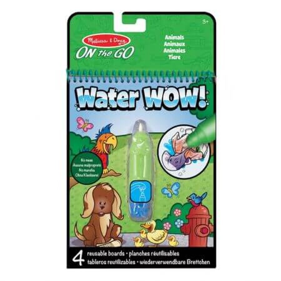 Libretto da colorare Animali Acqua Wow, 3 anni +, Melissa&Doug