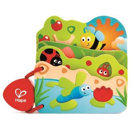 Tarjeta abeja, +10 meses, Hape