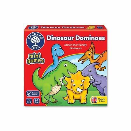 Juego educativo Dominó Dinosaurios, +3 años, Orchard Toys