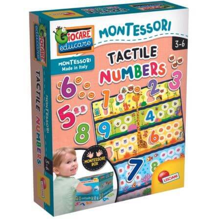 Juego táctil Montessori Contamos y nos divertimos, +3 años, Lisciani