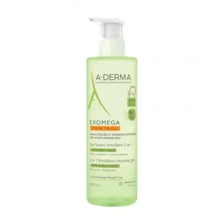 A-Derma Exomega Control Gel spumant 2 in 1, 500 ml