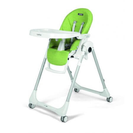 Trona Prima Pappa Zero Follow Me 2 en 1, Wonder Green, Peg Perego