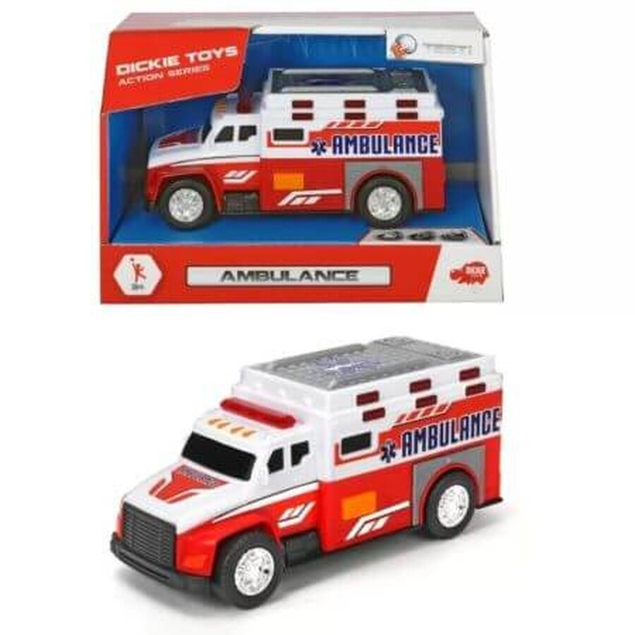 Ambulance avec sons et lumières, 3 ans et plus, Dickie