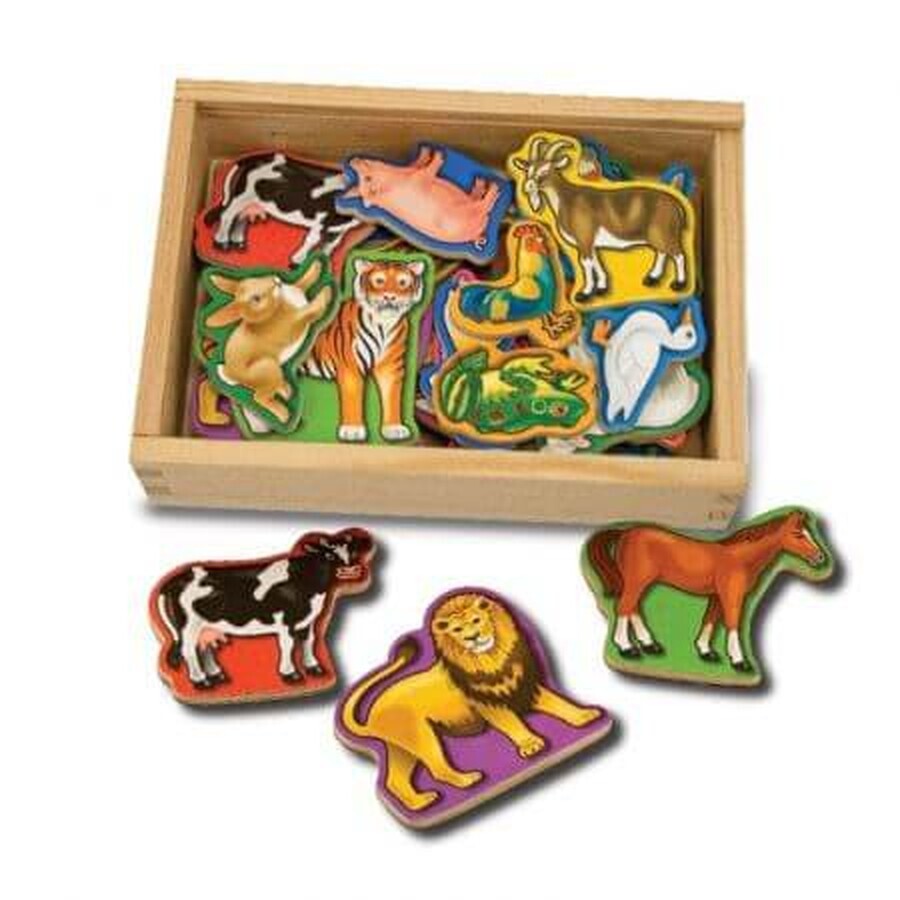 Animaux en bois avec aimant, 3 ans+, Melissa&Doug