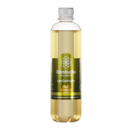 Bebida fermentada con cardamomo, 500ml, iKombucha