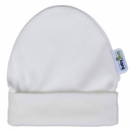 Bonnet pour nouveau-né, blanc, BabyJem