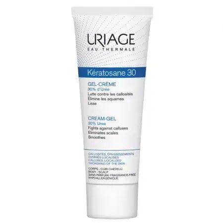 Gel-crème voor harde huid Keratosane 30, 75 ml, Uriage