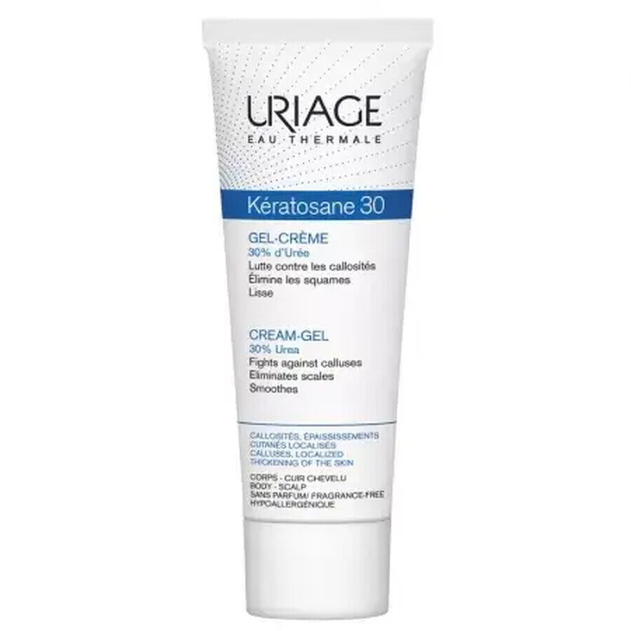 Gel-crème pour peaux dures Keratosane 30, 75 ml, Uriage