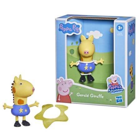 Funny Friends Jirafa Gerald Peppa Pig, 7 cm, Hasbro