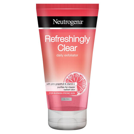 Gel exfoliante Refreshingly Clear para pieles con imperfecciones, 150 ml, Neutrogena