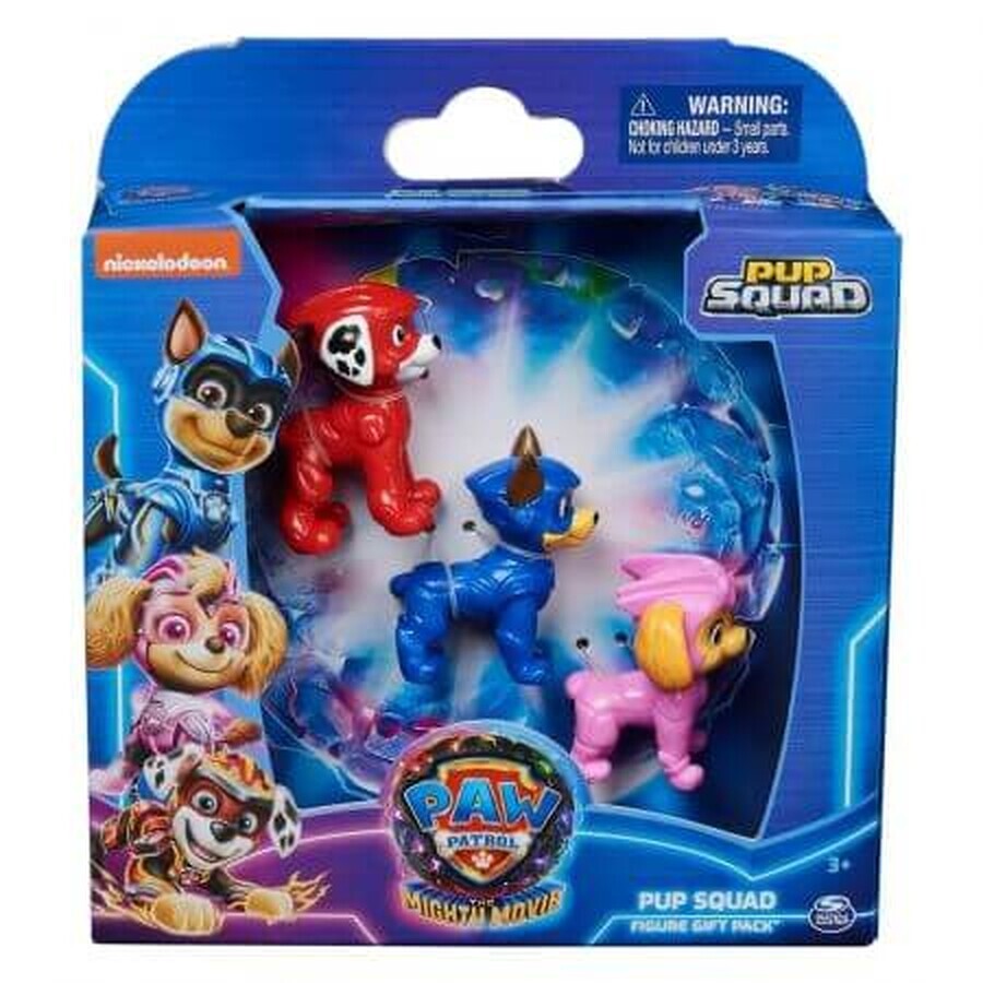 Figurines Pup Squad Puppy Patrol, 3 ans et +, 3 pièces, Nickelodeon