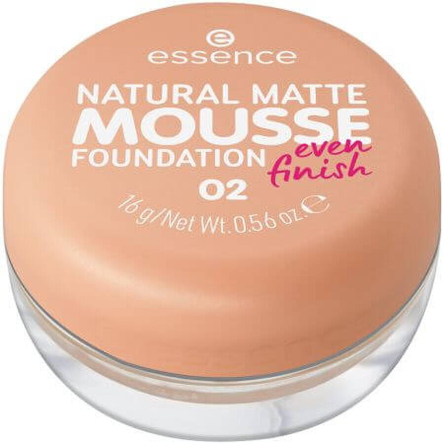 Natuurlijke Matte Mousse Foundation, 02, 16 g, Essence