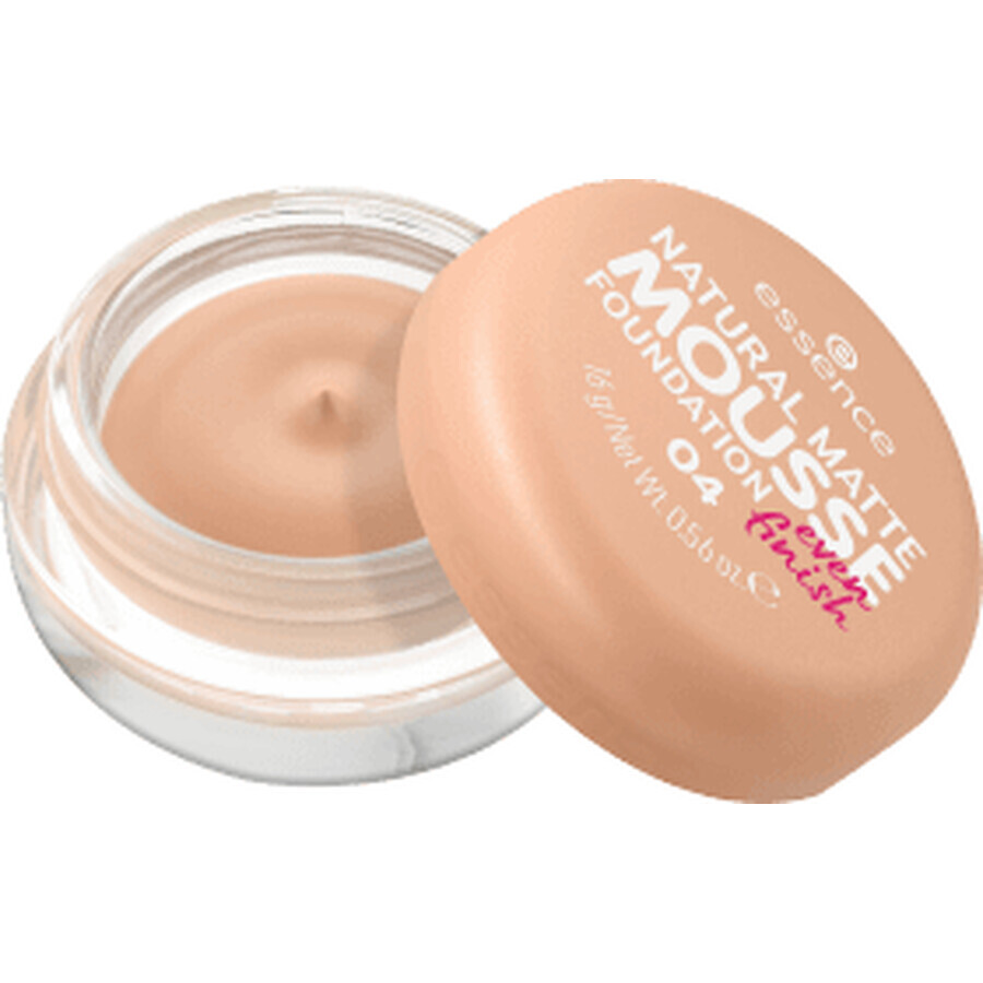 Base de maquillaje mousse mate natural, 04, 16 g, Essence