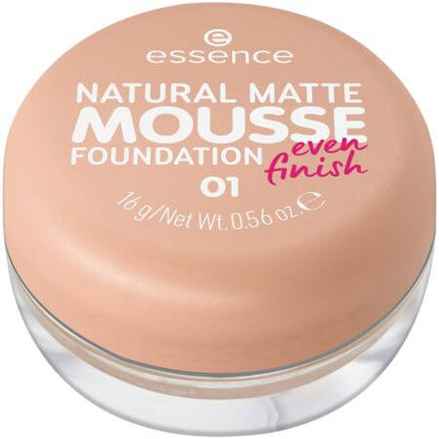 Natuurlijke matte mousse foundation, 16 g, Essence