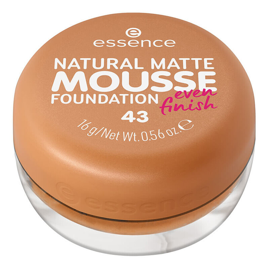 Natural Matte Mousse Foundation, 43, 16 g, Essence