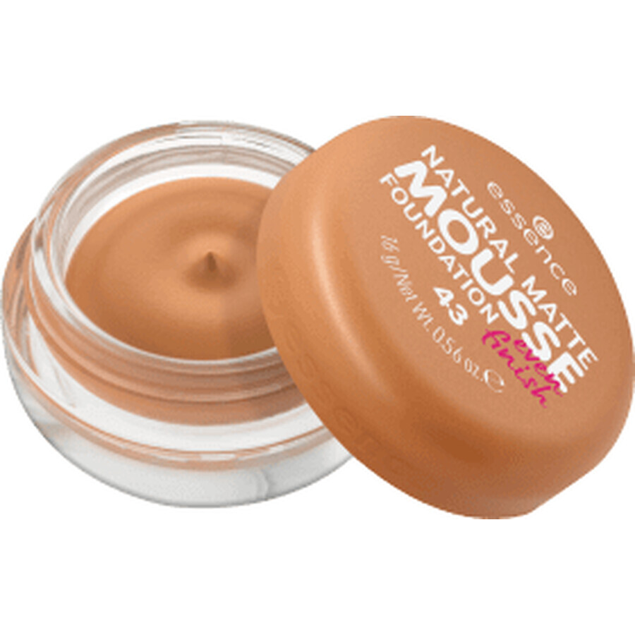 Natural Matte Mousse Foundation, 43, 16 g, Essence