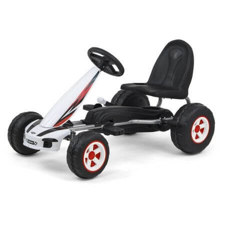 Kart infantil a pedales Viper, Blanco, Milly Mally