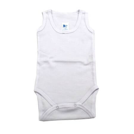 Body Rib Maillot, 3-6 mesi, Bianco, Baltico