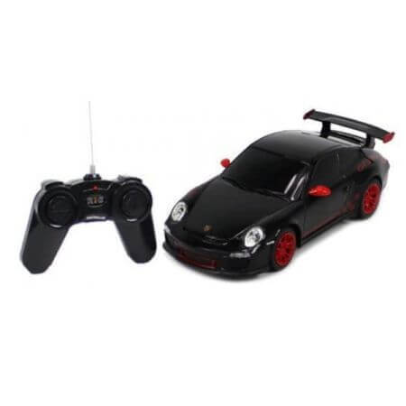 Masina cu telecomanda Porsche GT3 RS, scara 1 la 24, Negru, Raster