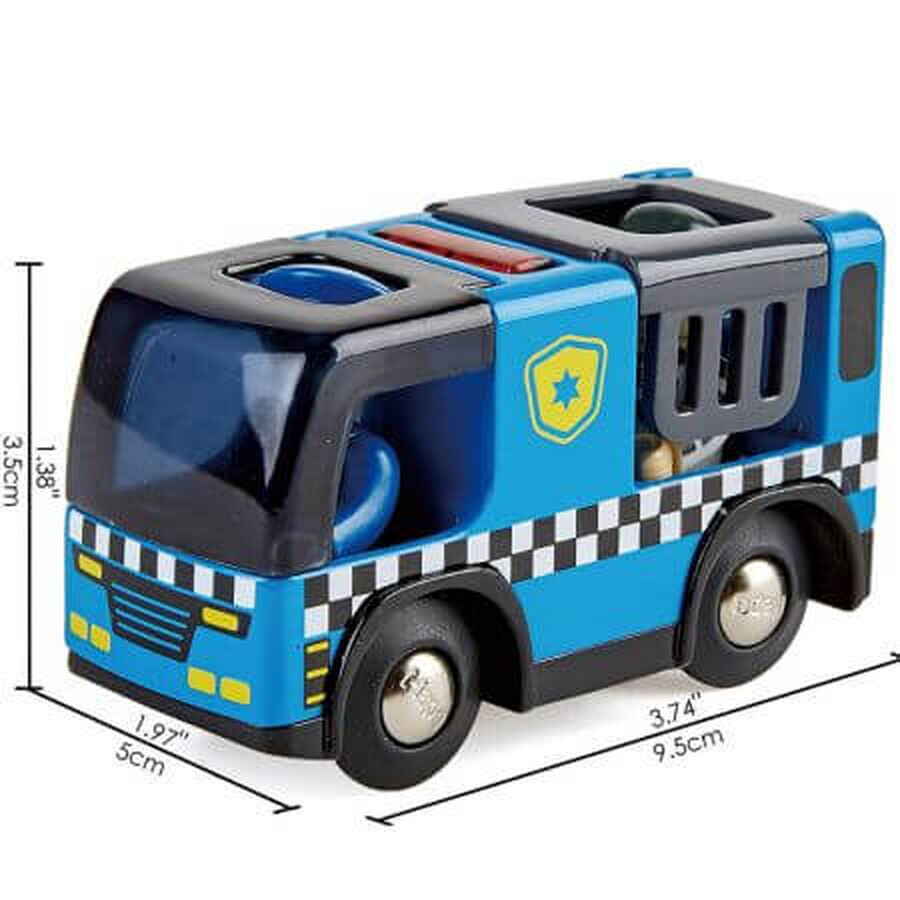 Coche de policía con sirena, +3 años, Hape