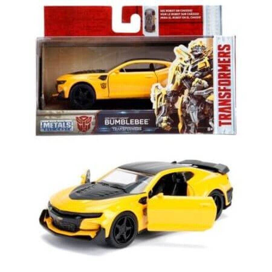 Coche de metal, escala 1 a 32, Transformers 2016 Chevy Camaro, Jada