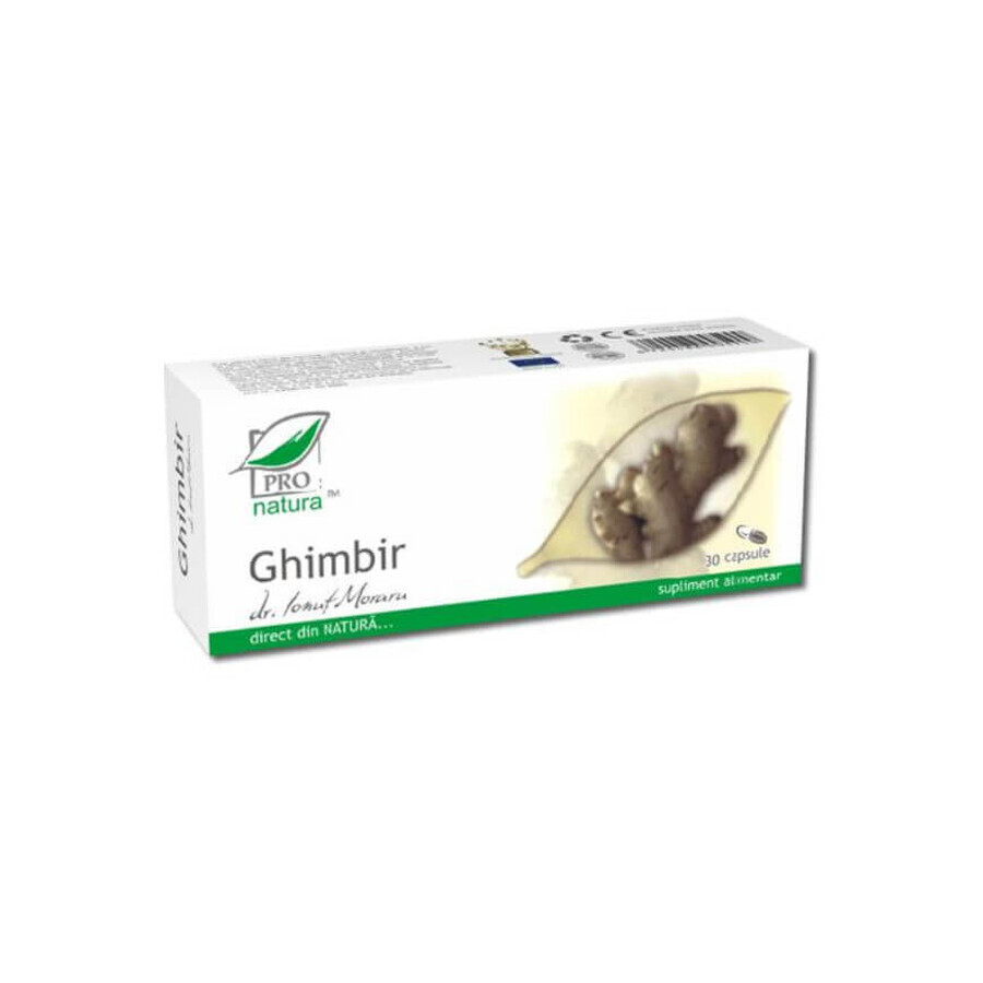 Ghimbir, 30 capsule, Pro Natura