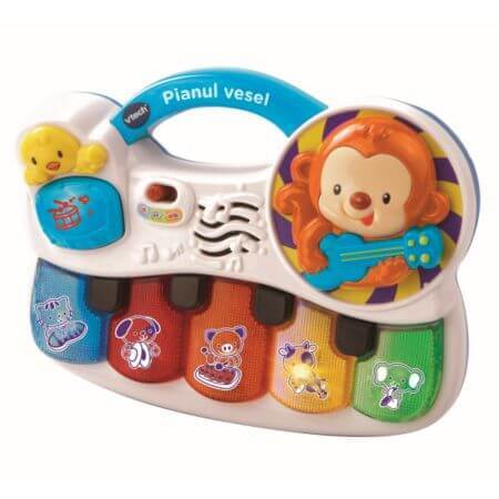 Happy Piano en rumano, +6 meses, Vtech Learn Through Play