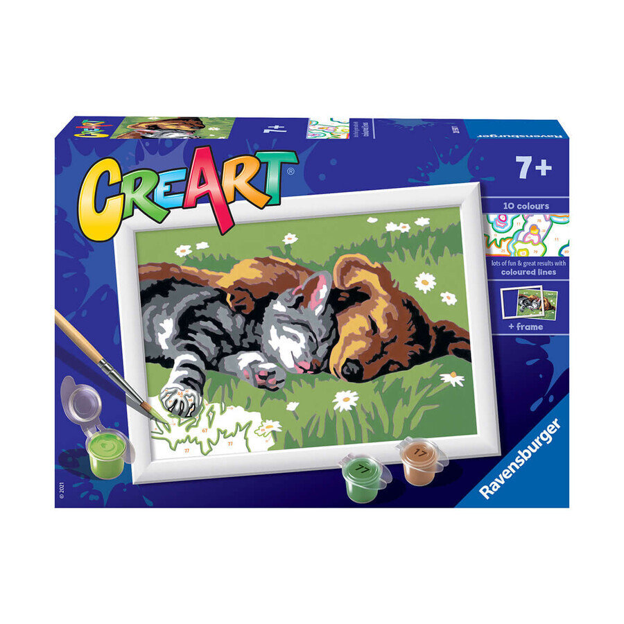 Dipingere con i numeri Cucciolo e gattino, +7 anni, Ravensburger