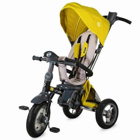 Triciclo infantil 4 en 1 Velo Air, +9 meses, Amarillo, Coccolle