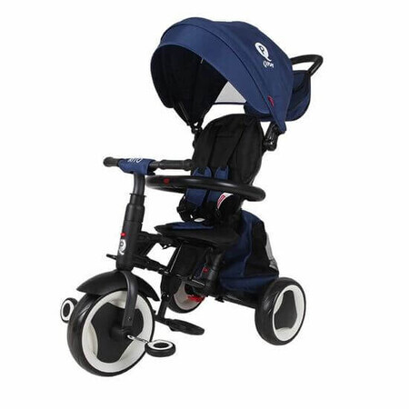 Triciclo plegable para bebé Rito Plus, +12 meses, Azul, Qplay