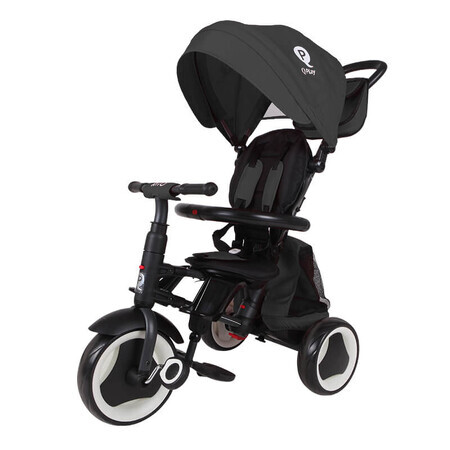 Triciclo Plegable para Niños Rito Plus, Negro, Qplay