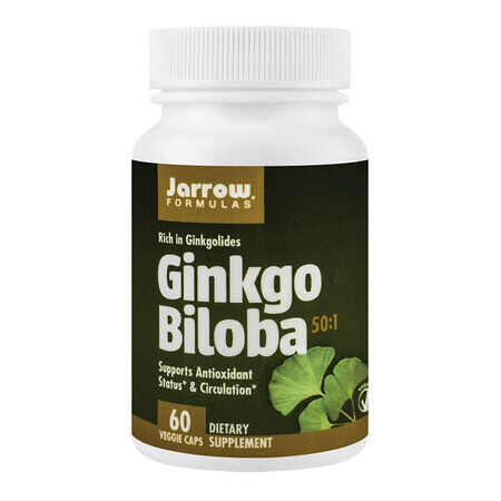 Ginkgo Biloba 60mg Jarrow Formula, 60 capsules, Secom