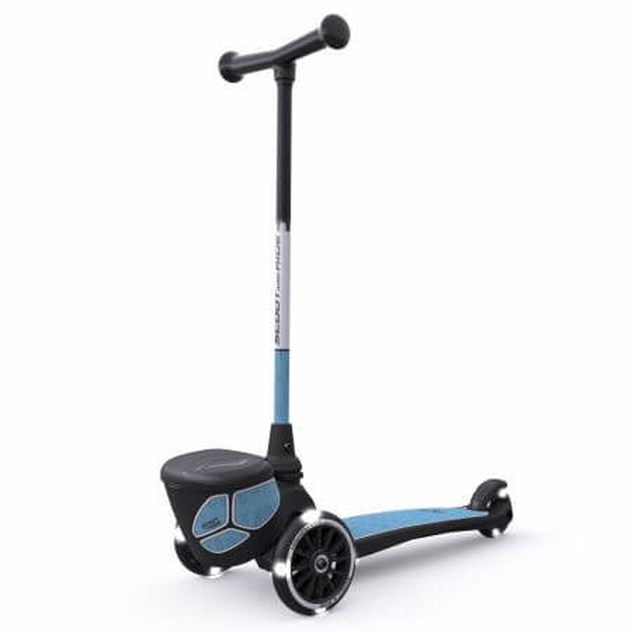 Highwaykik 2 Scooter plegable para niños, +2 años, Lifestyle Acero Reflectante, Scoot &amp; Ride