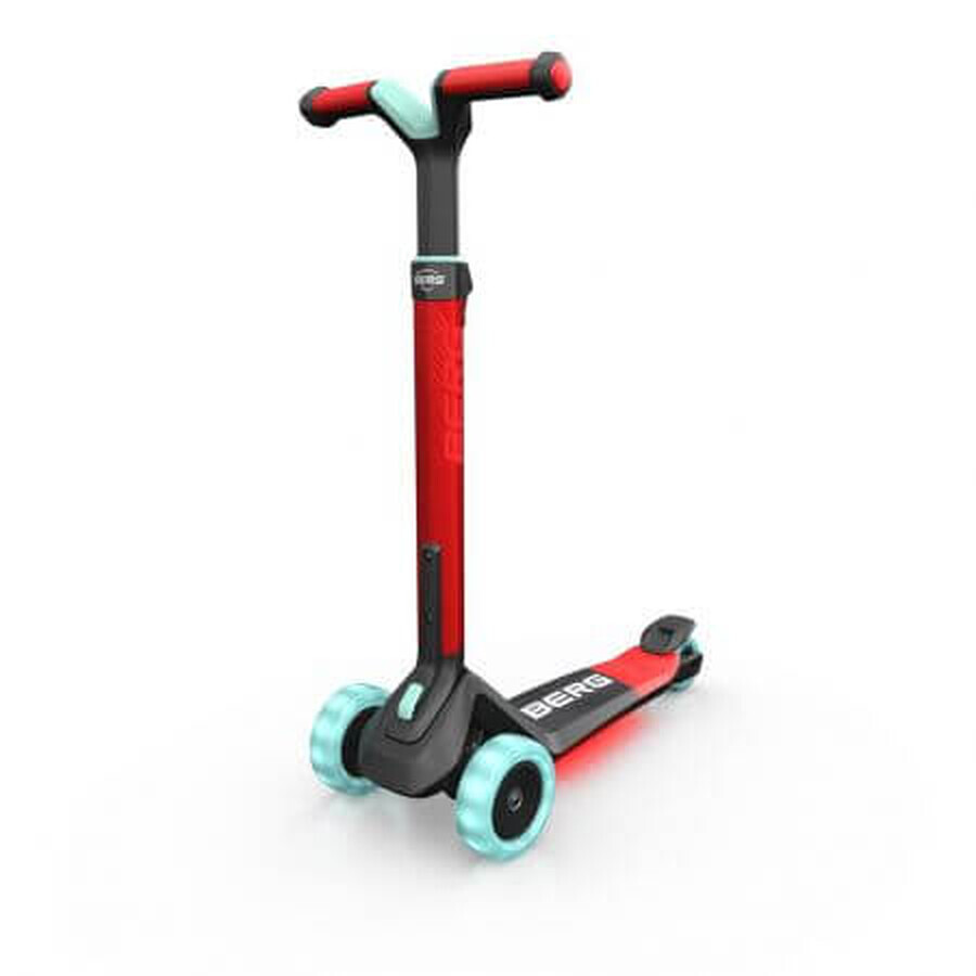 Folding scooter with lights and Led Nexo, 2 years+, Red, Berg