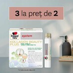 Kollagen (Colágeno) Beauty Plus System para Cabello y Piel con Biotina y Ácido Hialurónico, 30 dosis al precio de 20 dosis, Doppelherz