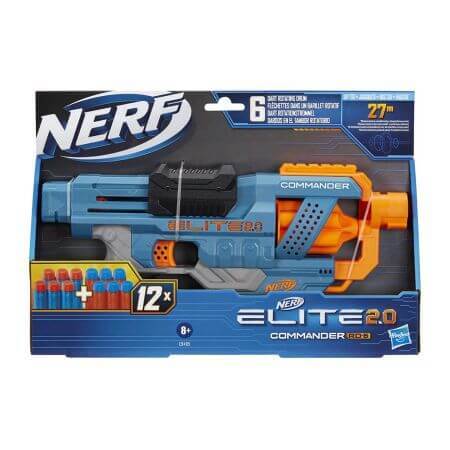 Nerf Blaster 2.0 Elite Commander RD-6, +8 años, Hasbro